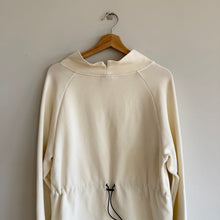 Load image into Gallery viewer, Varley Arcola Mock Neck Pullover Oversized Cinched Waist Sweatshirt Cream M
