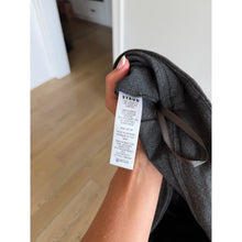Load image into Gallery viewer, Staud Knack Seamed High Rise Flared Leg Casual Pants Gray L NWT
