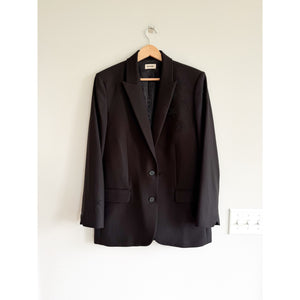 Zadig & Voltaire Star Embellished Peak Label Single-Breasted Blazer Black 42