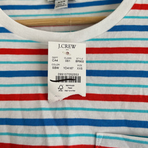J. Crew Striped Short Sleeve T-Shirt Dress XXS NWT