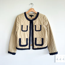 Load image into Gallery viewer, J. Crew Quilted Safari Jacket Khaki 2
