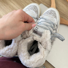 Load image into Gallery viewer, P448 Bali Sherpa High Top Lace Up Round Toe Casual Sneakers White 39
