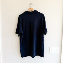 Load image into Gallery viewer, We Norwegians Lindesnes Embroidered Short Sleeve Polo Sweater Shirt Black XXL
