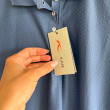 Load image into Gallery viewer, KJUS Signe Short Sleeve Activewear Golf Polo Shirt Blue 36 NWT
