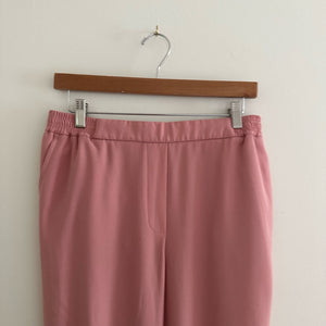 Anthropologie Mid Rise The Essential Pull On Trouser Pink S