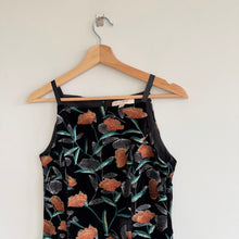 Load image into Gallery viewer, Anthropologie Etcetera Velvet Embroidered Floral Square Neck Sleeveless Dress 2
