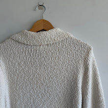 Load image into Gallery viewer, Worth Collective Collared Bell Sleeve Knit Maxi Dress White XL
