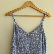 Load image into Gallery viewer, Rails Frida Floral Sleeveless Ruffle Hem Midi Dress Periwinkle Blue M
