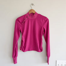 Load image into Gallery viewer, Free People Think Fast Layer Long Sleeve Mock Neck Activewear Top Pink S

