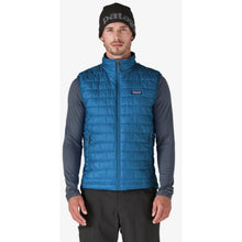 Load image into Gallery viewer, Patagonia Men's Nano Puff Center Front Full Zip Vest Balkan Blue XXL
