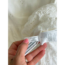 Load image into Gallery viewer, Madewell Rosalie Tie Strap Top Embroidered Smock Waist Mini Skirt Set White M
