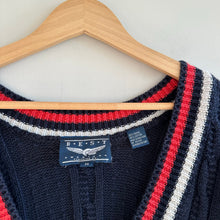 Load image into Gallery viewer, Vintage Best American Clothing Co. Cable-Knit Button Front Cardigan Blue M
