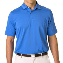Load image into Gallery viewer, Fairway &amp; Green Solid Tech Short Sleeve Casual Jersey Polo Shirt Blue XL
