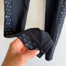 Load image into Gallery viewer, Roller Rabbit Sporty Hearts Vega High Rise Activewear Leggings Black XS NWT
