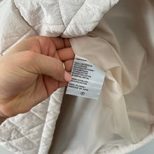 Load image into Gallery viewer, Nikki Jones Montreal Spring 24 Collection Hooded Mid-Length Quilted Vest Cream M
