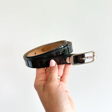 Load image into Gallery viewer, Longchamp Patent Leather Belt Black OS
