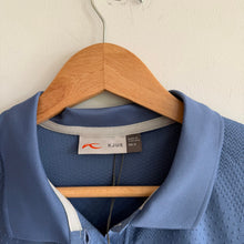 Load image into Gallery viewer, KJUS Signe Short Sleeve Activewear Golf Polo Shirt Blue 36 NWT
