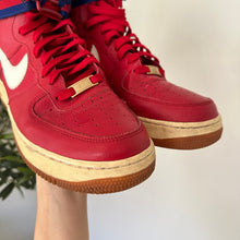 Load image into Gallery viewer, Nike Air Force 1 2015 High 07 Lace-Up Sneakers Gym Red 9.5
