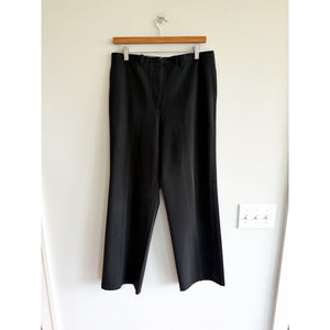 Jil Sander High Rise Straight Leg Trouser Pants Black 42