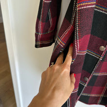 Load image into Gallery viewer, BB Dakota Had To Be Plaid Pattern Long Sleeve Collared Shacket Red/Black S
