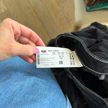 Load image into Gallery viewer, Mac Jeans Rich Carla Acid Wash Denim Casual High Rise Wide Leg Jeans Black 34
