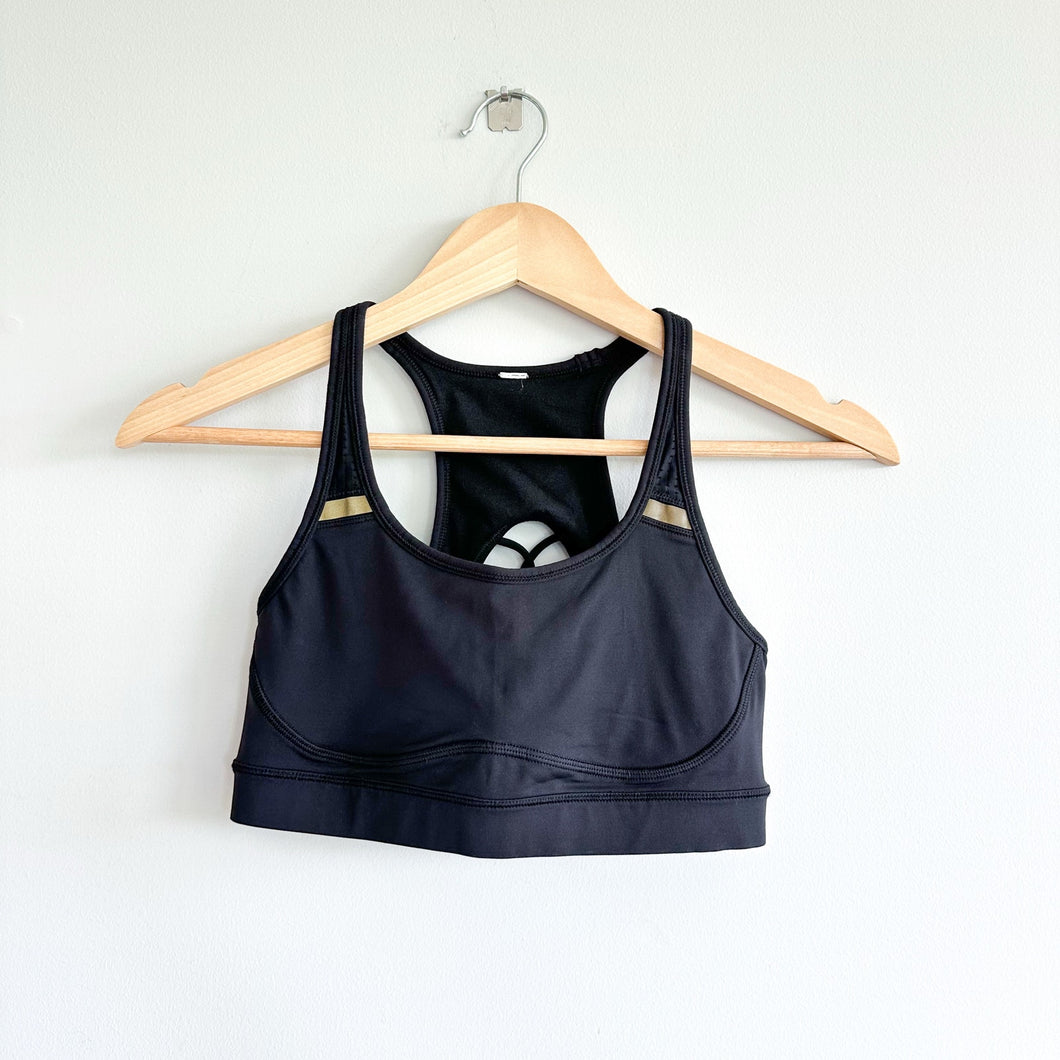 Lululemon Sweaty or Not Black Sports Bra Black 6