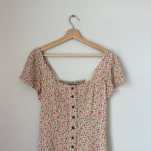 Load image into Gallery viewer, American Eagle Floral Smocked Back Button Front Mini Dress M
