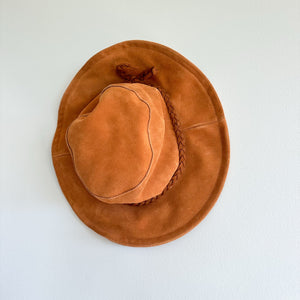 Free People Tennessee Suede Floppy Bucket Hat Brown One Size