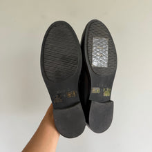 Load image into Gallery viewer, Kelsi Dagger Brooklyn Lens Leather Slip On Shearling Loafers Black 9 NEW
