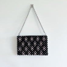 Load image into Gallery viewer, Kate Spade Purl Flower Beaded Purl Mini Shoulder Bag Black NWT
