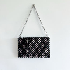 Kate Spade Purl Flower Beaded Purl Mini Shoulder Bag Black NWT