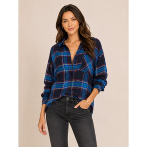Rails Jackson Button Down Shirt Black/Azure S