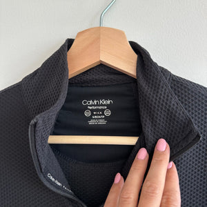 Calvin Klein Performance Honeycomb Mesh Zip Up Activewear Jacket Black S