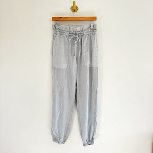 Cloth & Stone High Rise Drawcord Waist Jogger Gray S