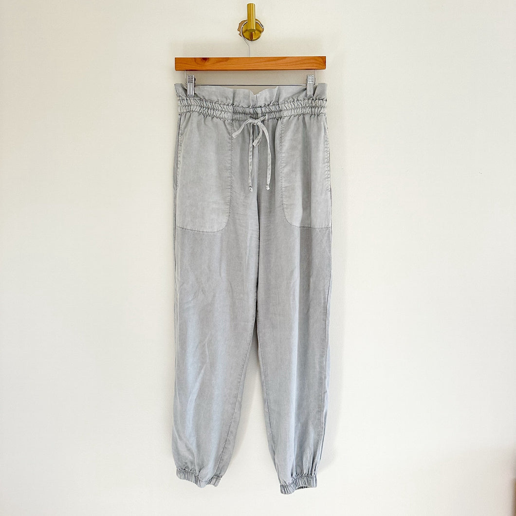Cloth & Stone High Rise Drawcord Waist Jogger Gray S