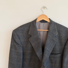 Load image into Gallery viewer, Brooks Brothers Lambswool Herringbone Single-Breasted Blazer Gray 43
