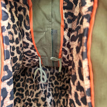 Load image into Gallery viewer, "Not For You" Sequin Embellished Button Front Military Utility Jacket Green
