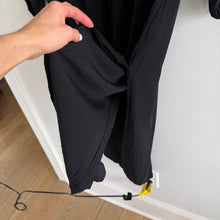Load image into Gallery viewer, L*Space Logan Collared Long Sleeve Maxi Shirt Dress Black M
