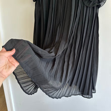 Load image into Gallery viewer, Hudson Gray Ruffles Pleated Mini Dress Black S
