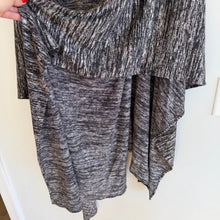 Load image into Gallery viewer, Maruca Novelo Waterfall Open-Front Draped Cardigan Heathered Grey
