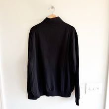 Load image into Gallery viewer, Fairway &amp; Green Baruffa Merino Long Sleeve 1/4 Zip Windsweater Black XL
