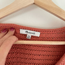 Load image into Gallery viewer, Madewell Breezeway Open-Knit V-Neck Pullover Sweater Pink XXS
