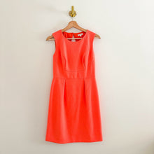Load image into Gallery viewer, Shoshanna Allie Fit and Flare Cut-Out Back Sheath Dress Orange 4
