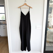 Load image into Gallery viewer, Anthropologie Hutch V-Neck Sleeveless Wide Leg Jumpsuit Black L
