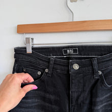 Load image into Gallery viewer, Mac Jeans Rich Carla Acid Wash Denim Casual High Rise Wide Leg Jeans Black 34
