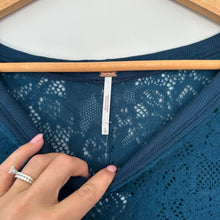 Load image into Gallery viewer, Free People Not Cold In This Lace Top Deep Jewel S NWT
