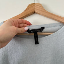 Load image into Gallery viewer, BCBGMAXAZRIA Merino Wool Blend Crew Neck Pullover Sweater Blue M
