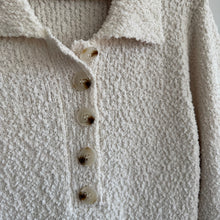 Load image into Gallery viewer, Worth Collective Collared Bell Sleeve Knit Maxi Dress White XL
