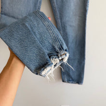 Load image into Gallery viewer, Agolde Riley Long Button-Fly High Rise Denim Straight Jeans Blue 26
