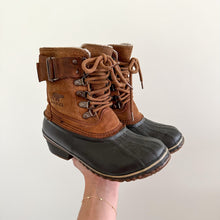 Load image into Gallery viewer, Sorel Fancy Lace II Waterproof Winter Ankle Boots Brown/Black 5
